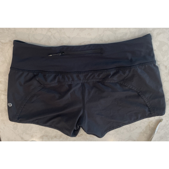Lululemon Women's Run Times 4" Inseam Shorts Size 6 Black Outdoor Active Running - Picture 8 of 10